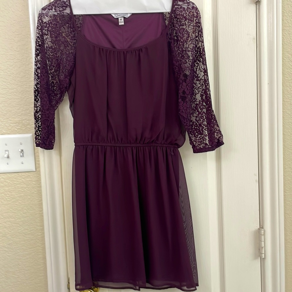 Purple lined dress